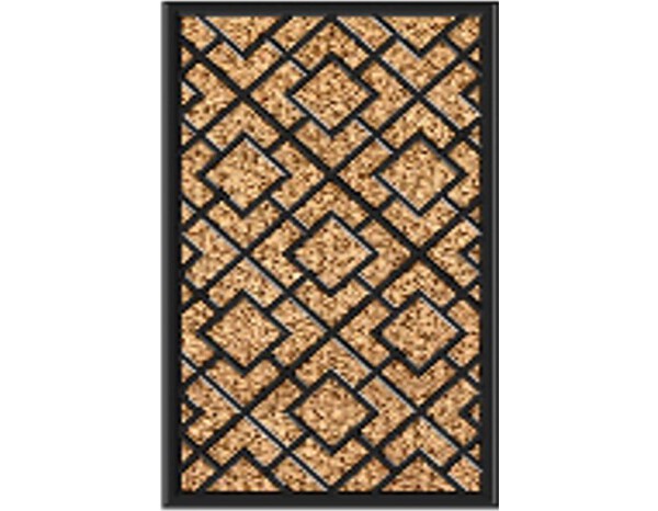 Tapis intérieur ou extérieur abrité "Panama coco" beige - 60x80 cm  - Brico Dépôt
