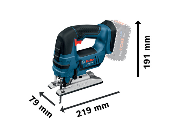 Scie sauteuse sans fil - GST 18V-LI B - Bosch Professional - Brico Dépôt