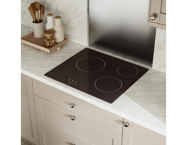Plaque de cuisson vitrocéramique 3 zones 5300 W - 590 x 520 mm - Brico Dépôt