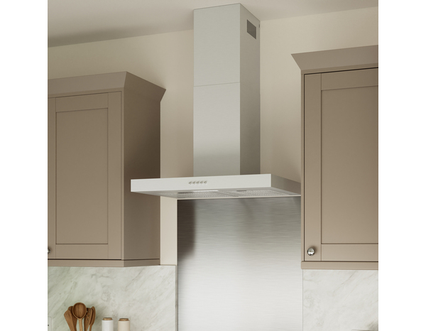 Hotte de cuisine cube en inox - 60 cm - Brico Dépôt