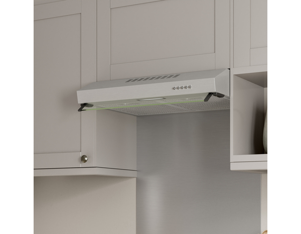 Hotte de cuisine casquette en inox - 60 cm - Brico Dépôt