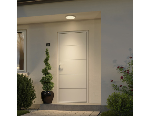 Plafonnier blanc led ip65 - Marque BLOOMA - Brico Dépôt