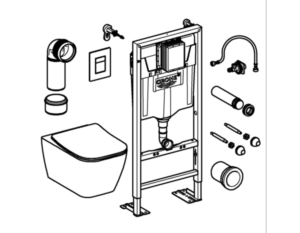 Pack WC suspendu Solido Rita - Grohe - Brico Dépôt