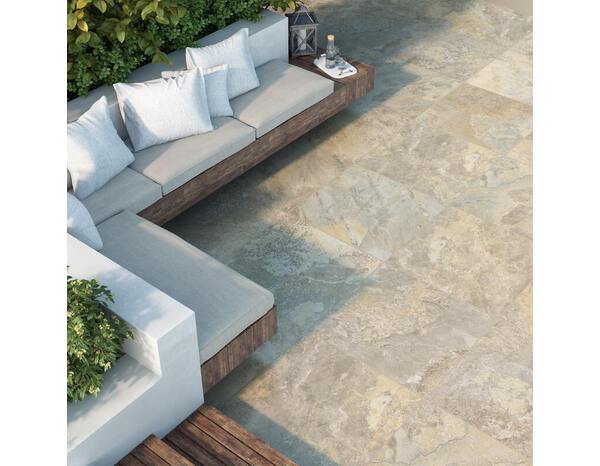 Carrelage de sol extérieur "Sorba" 60,5 x 60,5 cm 1,46 m² - Marque BLOOMA - Brico Dépôt