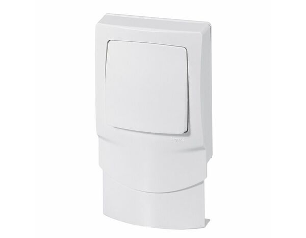 Va-et-vient cadre vertical 12,5mm composable Appareillage saillie blanc - Legrand - Brico Dépôt
