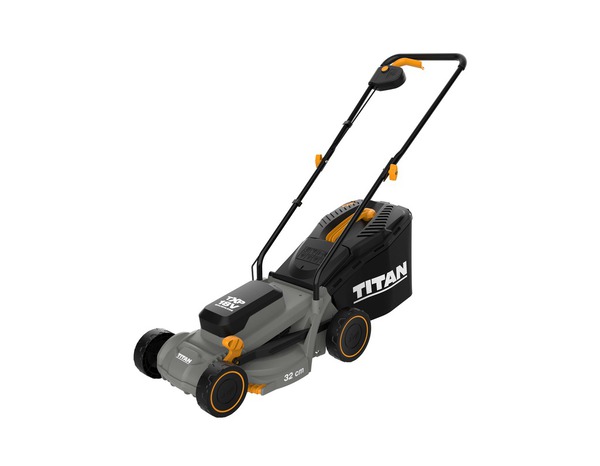 Tondeuse sans fil 18 V 32 cm guidon réglable et pliable - Titan - Brico Dépôt