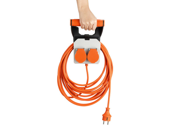 Support avec rallonge 15 m + 2 prises 16A - Brico Dépôt