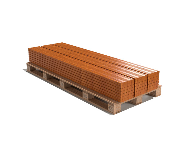 Lame de terrasse épicéa marron traitée autoclave - Long. 2240 x Larg. 95 x Ep. 20 mm - Brico Dépôt