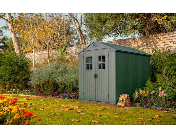 Abri de jardin en résine "Darwin 68" vert -  4,5 m² - Keter - Brico Dépôt