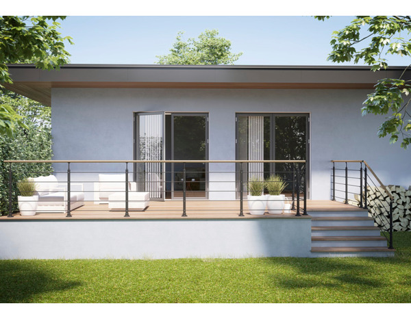 Kit garde-corps aluminium 2m + 2 poteaux "lumio" - Brico Dépôt