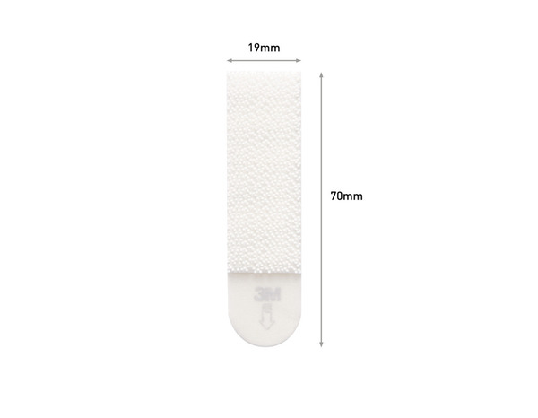 4 paires de languettes de fixation moyen modèle blanc - charge max : 5 kg - Command - Command - Brico Dépôt