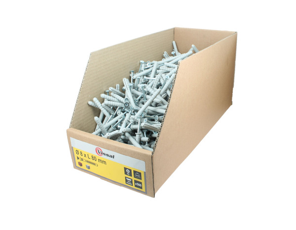 Cheville à frapper Vissal 8x80mm - Pack de 500 -fixation zingué blanc - Brico Dépôt