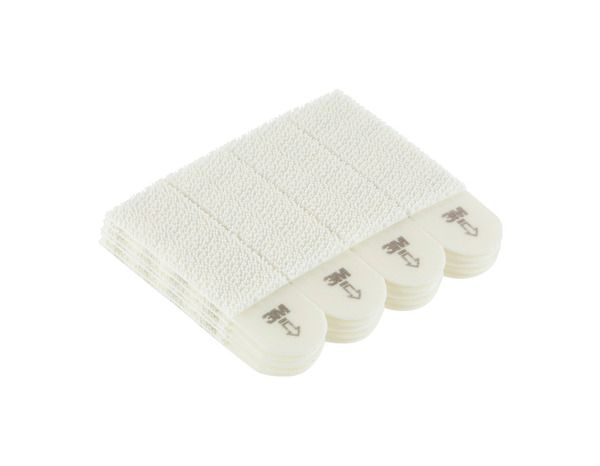 12 paires de languettes de fixation moyen modèle blanc - charge max : 5 kg - Command - Brico Dépôt