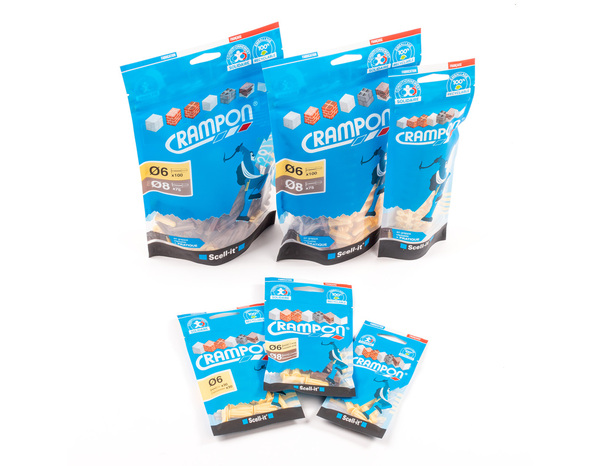 Cheville Universelle crampon D6 - 300PC en jaune pour fixations polyvalentes - Crampon - Brico Dépôt