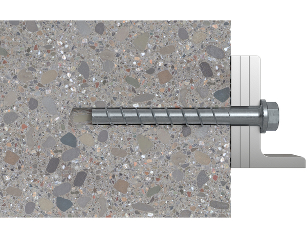 Vis à béton FBS II 8x80 en acier électrozingué, pour béton - 50 pièces - Fischer - Brico Dépôt