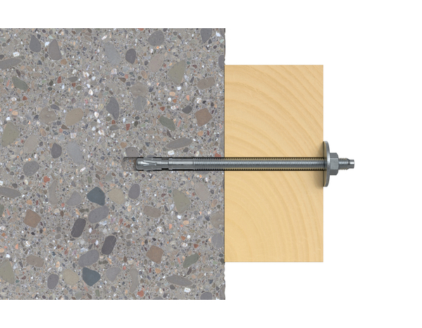 Goujon d'ancrage FBN II GS 12mm en acier électrozingué - Idéal pour béton et pierre - Fischer - Brico Dépôt