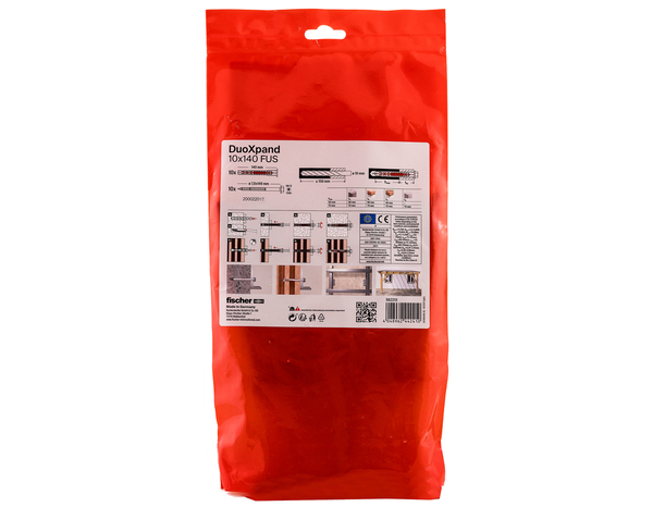 Cheville rallongée DuoXpand 10x140mm en acier électrozingué - Fixations polyvalentes - Fischer - Brico Dépôt
