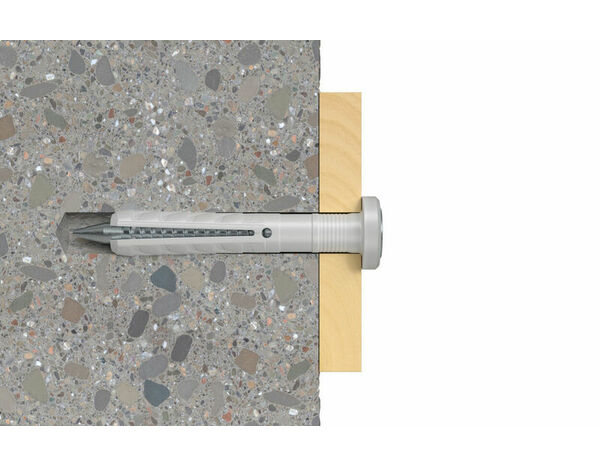 Chevilles à frapper en nylon 6x60 mm - 50 pièces, pour béton et brique - Fischer - Brico Dépôt