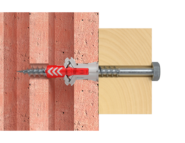 Cheville à expansion DuoPower 12x60 en nylon - 25 pièces, Idéal pour Béton et Plaques - Fischer - Brico Dépôt