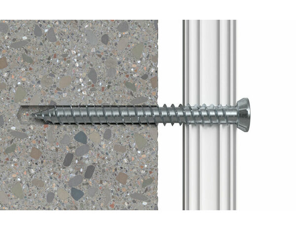 Vis de fixation, tête fraisée en acier FFS 7,5x152 pour cadre de fenêtres en béton - 6 pièces - Fischer - Brico Dépôt