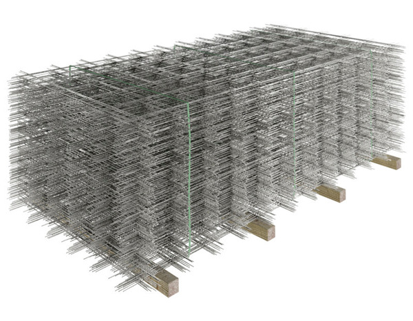 Panneau treillis soudé  2,40 x 1,20 m – fil 3,5 mm – maille 20 x 20 cm - Brico Dépôt