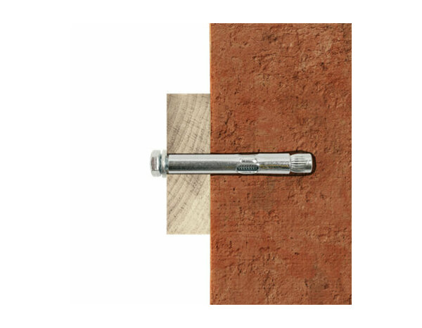 Douille d'ancrage en acier au carbone M6, 8x75 mm, pour béton - Charge 180 kg - Brenner - Brico Dépôt