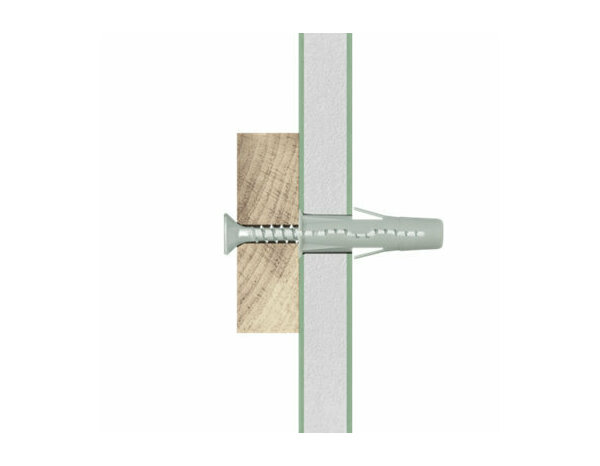 Cheville multi 10MM + vis 12PCS  - Polypropylène, acier, idéal multi-matériaux - Brenner - Brico Dépôt