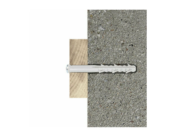 Cheville de fixation nylon/acier cadre TX 8X100 - pour blocs et béton - 6PCS - Brenner - Brico Dépôt