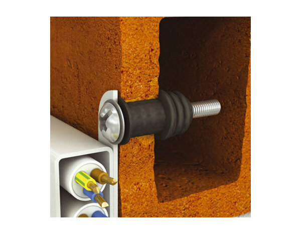 Cheville Flex multi 4x24 mm en caoutchouc - 8PCS , idéale pour blocs et briques - Brenner - Brico Dépôt