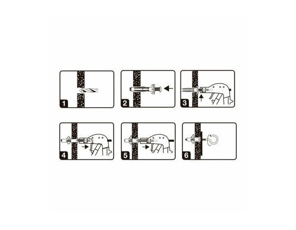 Cheville à expansion acier M4 46mm pour plaque de plâtre - Pack de 2 - Brenner - Brico Dépôt