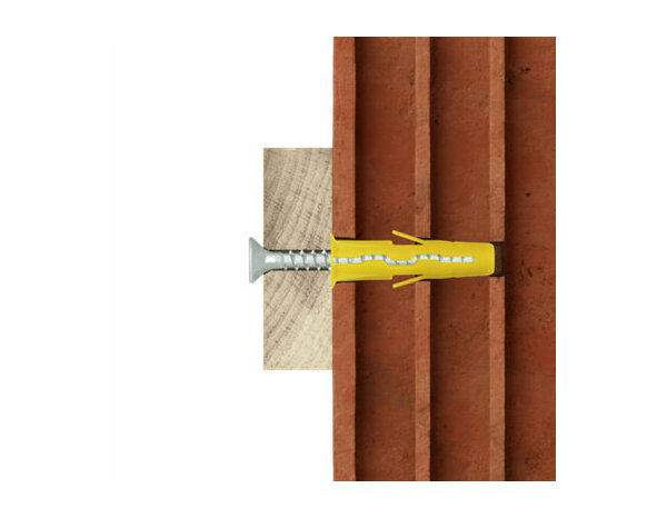 Cheville multi 5MM + vis 60PCS  - Polypropylène, 24mm, idéal multi-matériaux - Brenner - Brico Dépôt