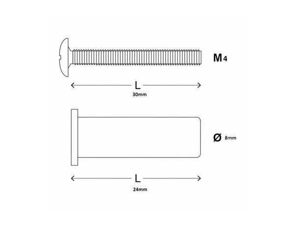 Cheville Flex multi 4x24 mm en caoutchouc - 8PCS , idéale pour blocs et briques - Brenner - Brico Dépôt