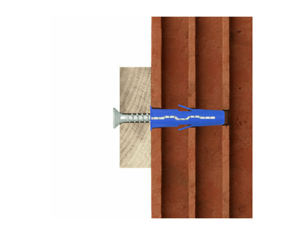 Cheville murale 8mm  - 40pcs, polypropylène, multi-matériaux, résistant - Brenner - Brico Dépôt