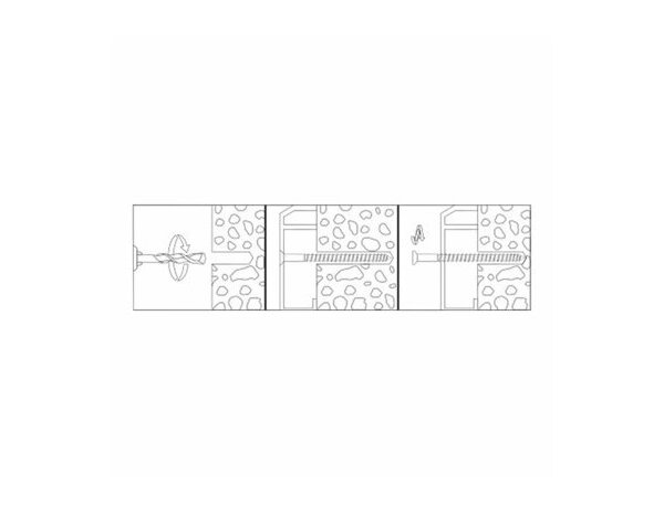 Vis à béton, tête fraisée, 7.5x100mm en acier galvanisé, résistante à la corrosion  - 20 PCS, - Brenner - Brico Dépôt