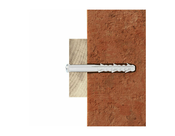 Fixation d'encadrement TX 10x120 en nylon et acier - 6PCS, résistant - Brenner - Brico Dépôt