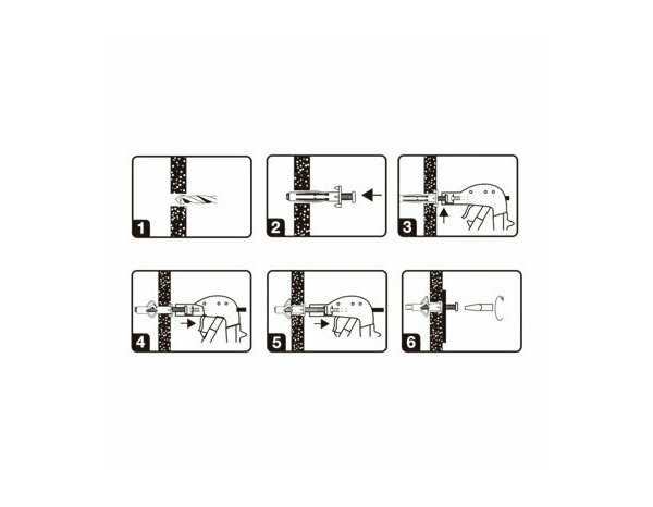 Cheville à expansion acier M5 37mm - 50pcs  pour plaque de plâtre - Brenner - Brico Dépôt