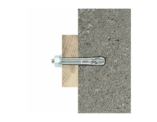 Goujon d'ancrage M12 en acier 12x125mm - charge lourde pour béton (2pcs) - Brenner - Brico Dépôt