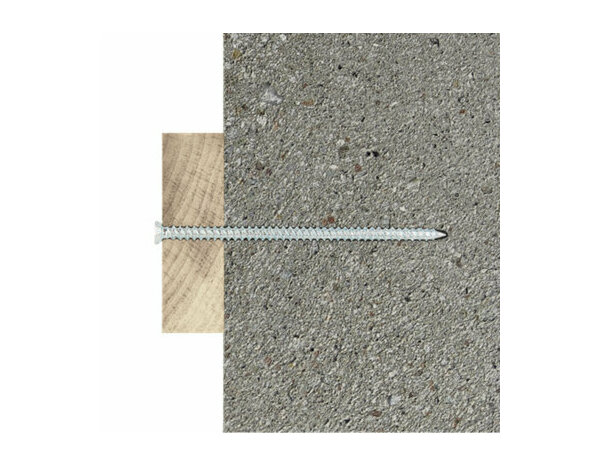 Vis à béton, tête fraisée en acier galvanisé 7.5x150mm , résistant à la corrosion - 20pcs - Brenner - Brico Dépôt