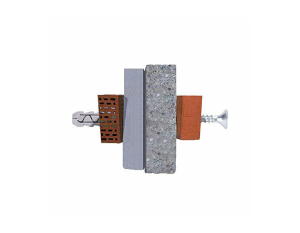 Vis et chevilles universelles, tête fraisée double empreinte en nylon/acier 6x30mm pour brique et béton  - 30pcs - Brenner - Brico Dépôt