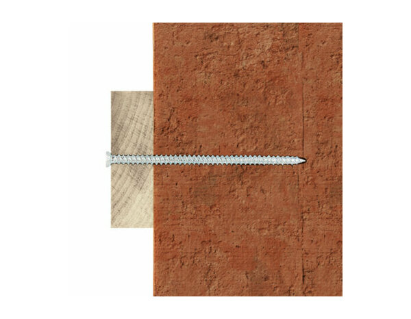 Vis à béton, tête fraisée en acier galvanisé 7.5x150mm , résistant à la corrosion - 20pcs - Brenner - Brico Dépôt