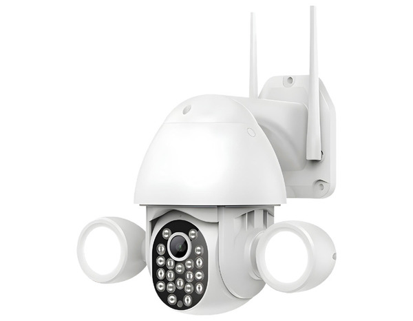 Caméra motorisé extérieure 5mp connectée + 2 phrases LED + carte 16GO - Brico Dépôt