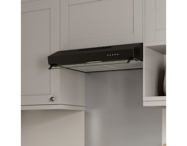 Hotte visière noire 60 cm - Brico Dépôt