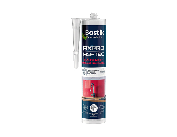 Mastic FIXPRO MSP 120 crédences 290 ml - Bostik - Brico Dépôt