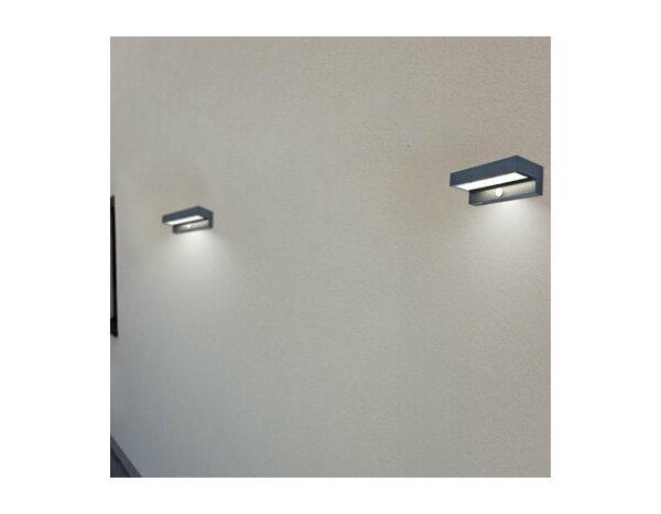 Applique solaire aluminium noir - Marque BLOOMA - Brico Dépôt