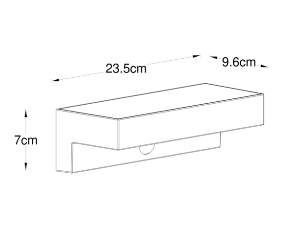 Applique solaire aluminium noir - Marque BLOOMA - Brico Dépôt