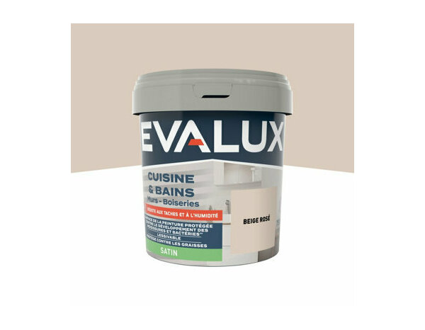 Peinture Beige rose 0l75 satin c&b - Evalux - Brico Dépôt