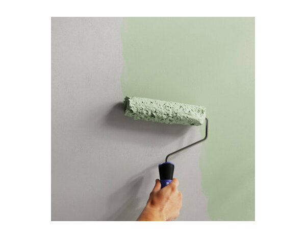 Peinture Vert olive 0l75 velours  2en1 - Evalux - Brico Dépôt