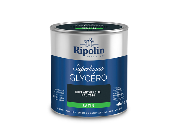 Laque anthracite 0l5 satin - Ripolin - Brico Dépôt