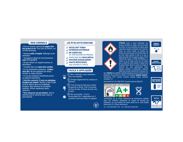 Laque vert basque 0l5 brillant - Ripolin - Brico Dépôt