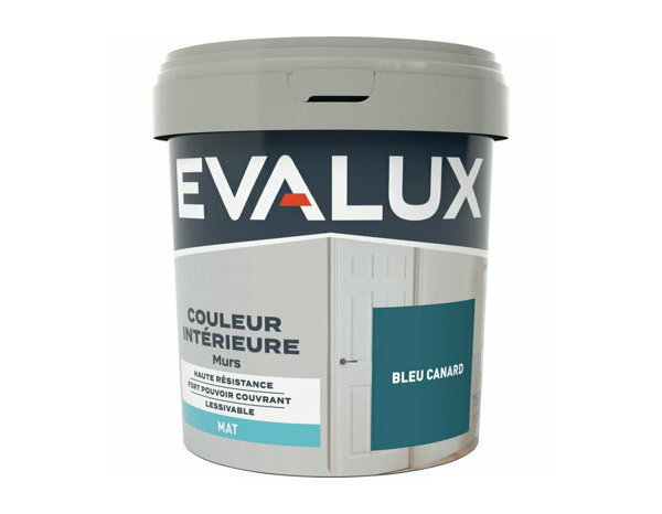 Peinture Bleu canard 0l75 mat - Evalux - Brico Dépôt